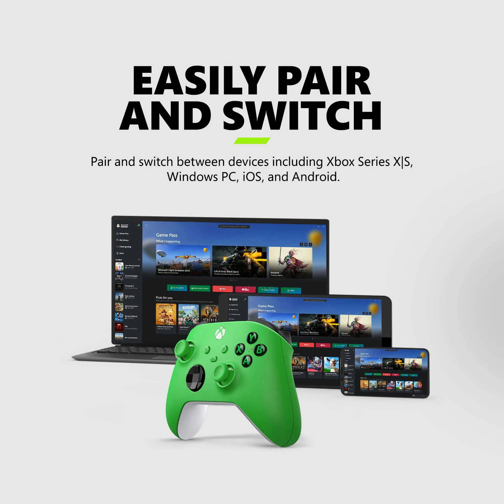 Microsoft EP2-29915 — WLC M Velocity Green Gaming Controller