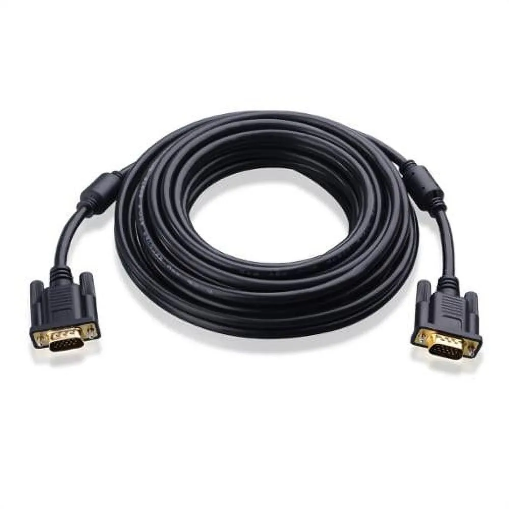 CABLE MATTERS 108001-25 — 25 FT SVGA SUPER VGA MALE TO MALE MONITOR CABLE - BLACK