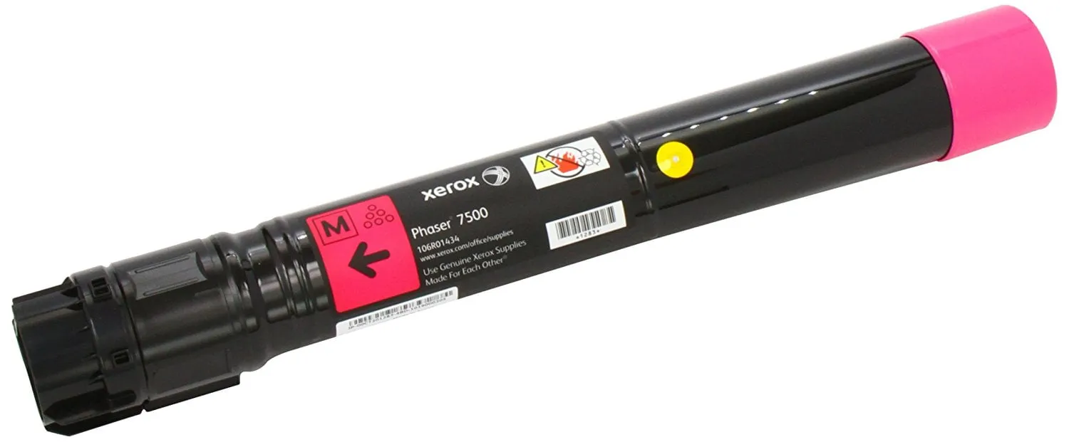 XEROX 106R01434 — STANDARD CAPACITY MAGENTA TONER CARTRIDGE (9600 PAGES) FOR PHASER 7500