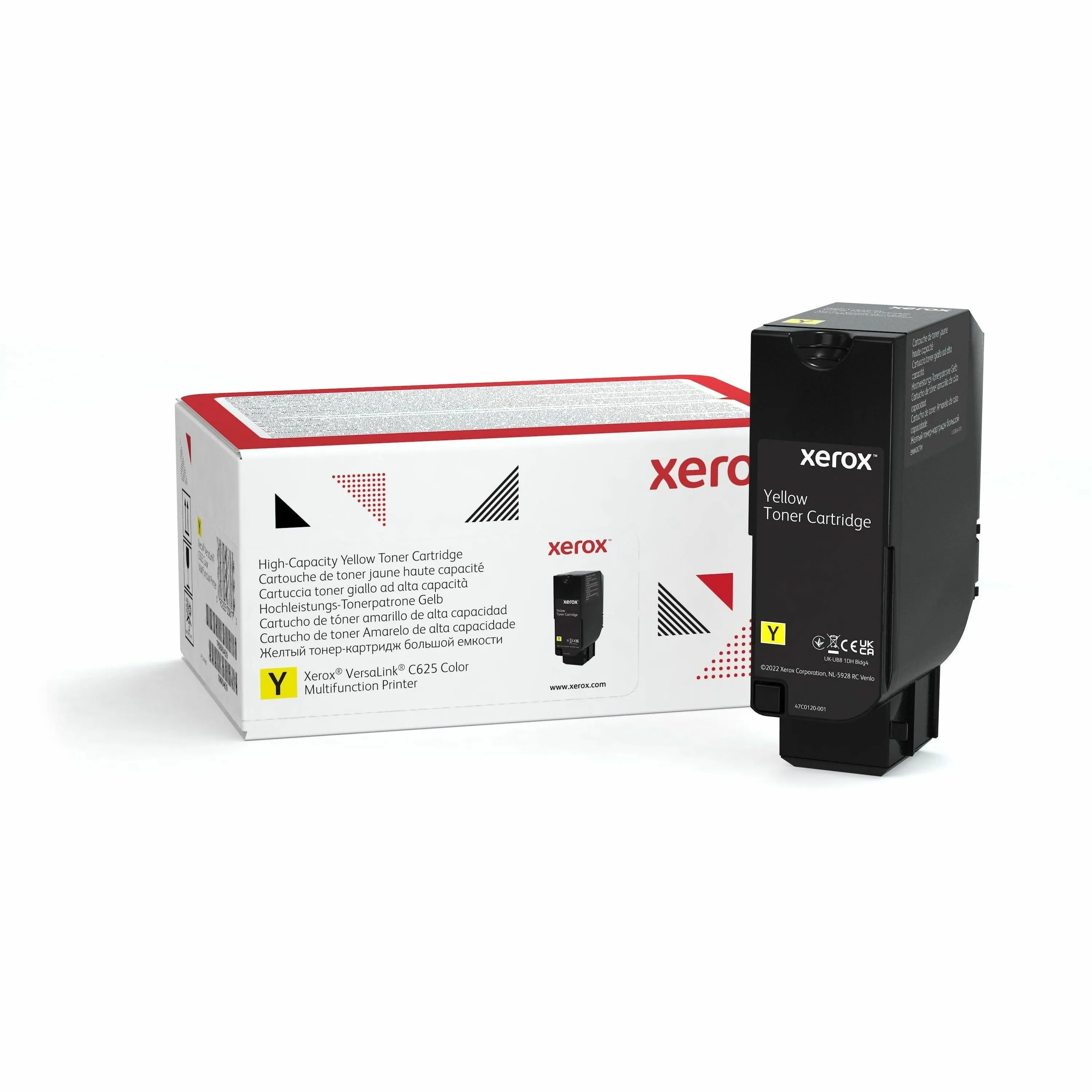 XEROX 006R04639 — GENUINE XEROX YELLOW HIGH CAPACITY TONER CARTRIDGE FOR THE VERSALINK C625 (USE &