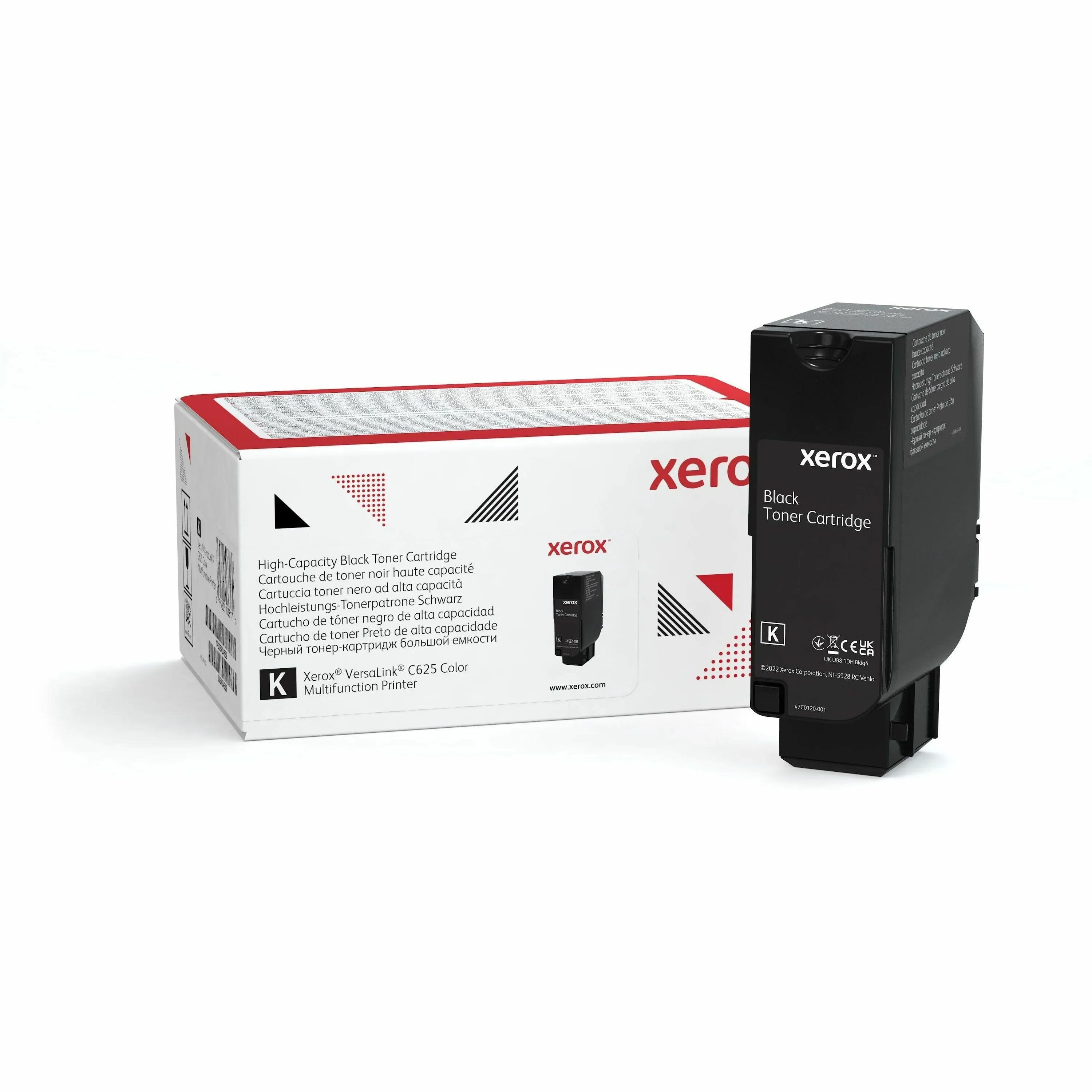 XEROX 006R04636 — GENUINE XEROX BLACK HIGH CAPACITY TONER CARTRIDGE FOR THE VERSALINK C625 (USE &