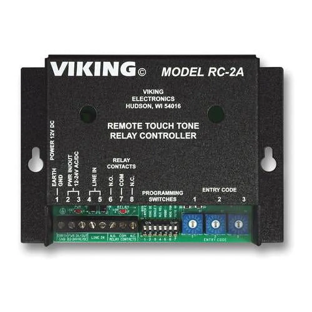 Viking Electronics VK-RC-2A — Remote Touch Tone Controller with 1 Normally Open or Normally Closed Relay Contact
