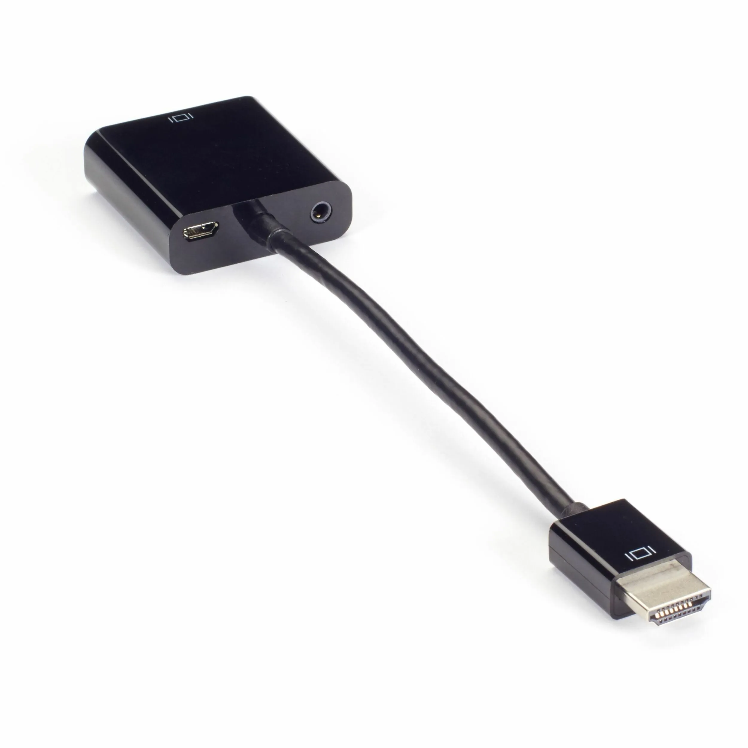 BLACK BOX CORPORATION VA-HDMI-VGA-R2 — HDMI TO VGA ADAPTER CONVERTER WITH AUDIO, MALE/FEMALE DONGLE