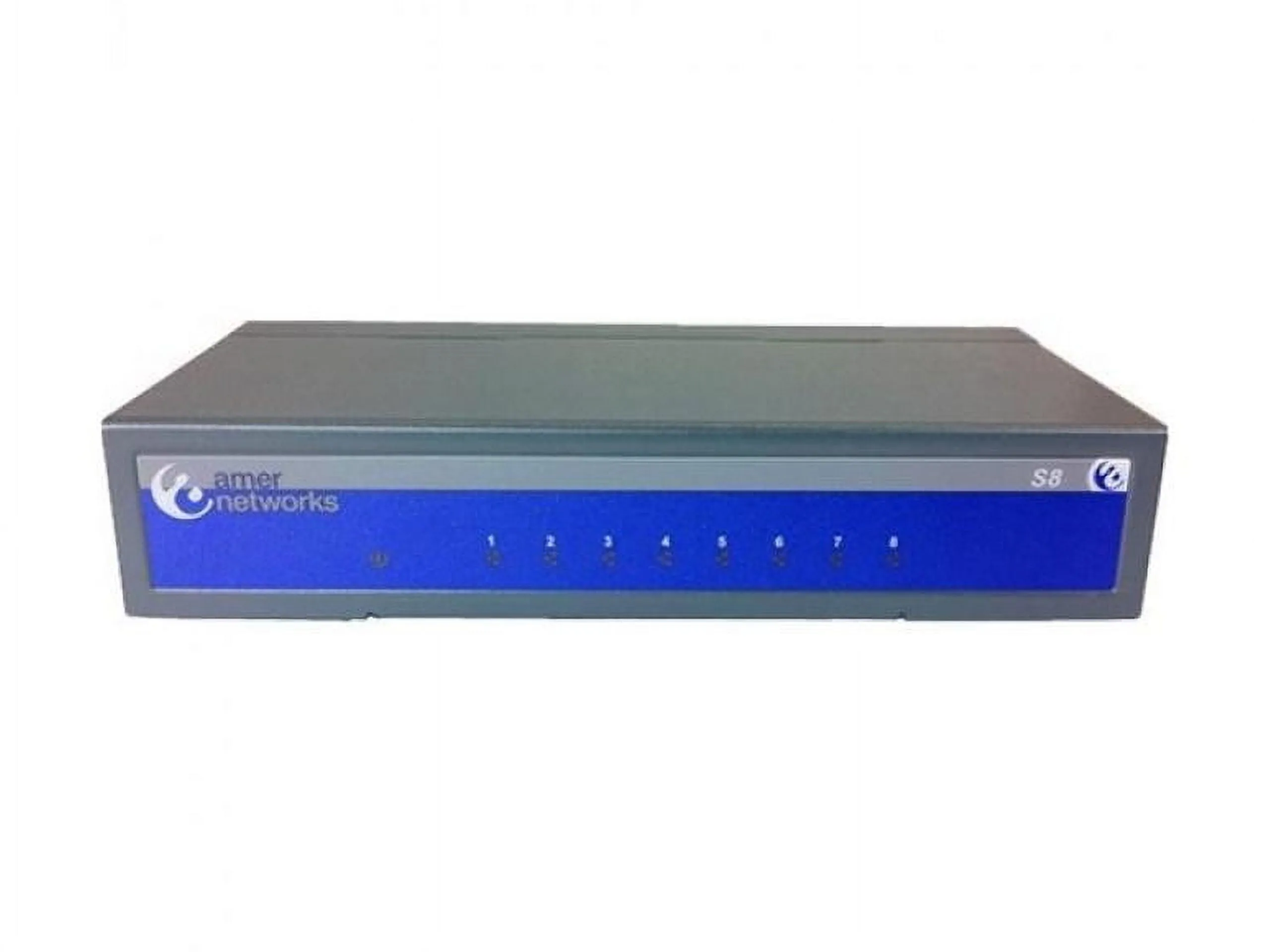 AMER NETWORKS S8 — 8 PORT 10/100MBPS ETHERNET/FAST ETHERNET SWITCH WITH AUTO MDI/MDIX PORT SUPPORT.