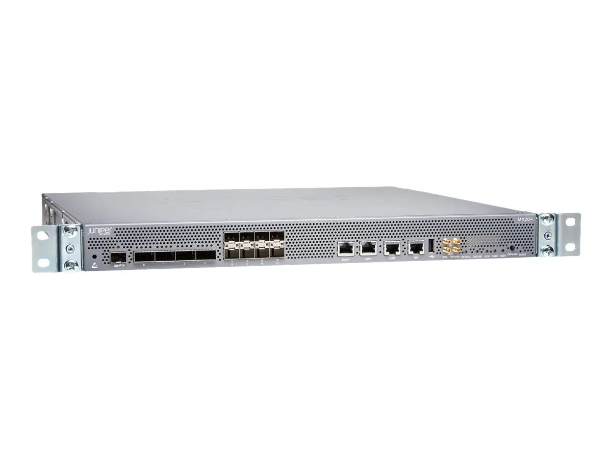 JUNIPER MX204-HWBASE-AC-FS — MX204 Fixed AC System with Enhanced OS Features