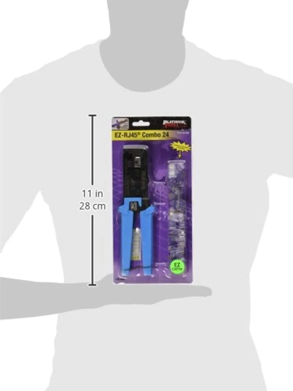 PLATINUM TOOLS 100008 — EZ-RJ45 COMBO - 24. CLAMSHELL.