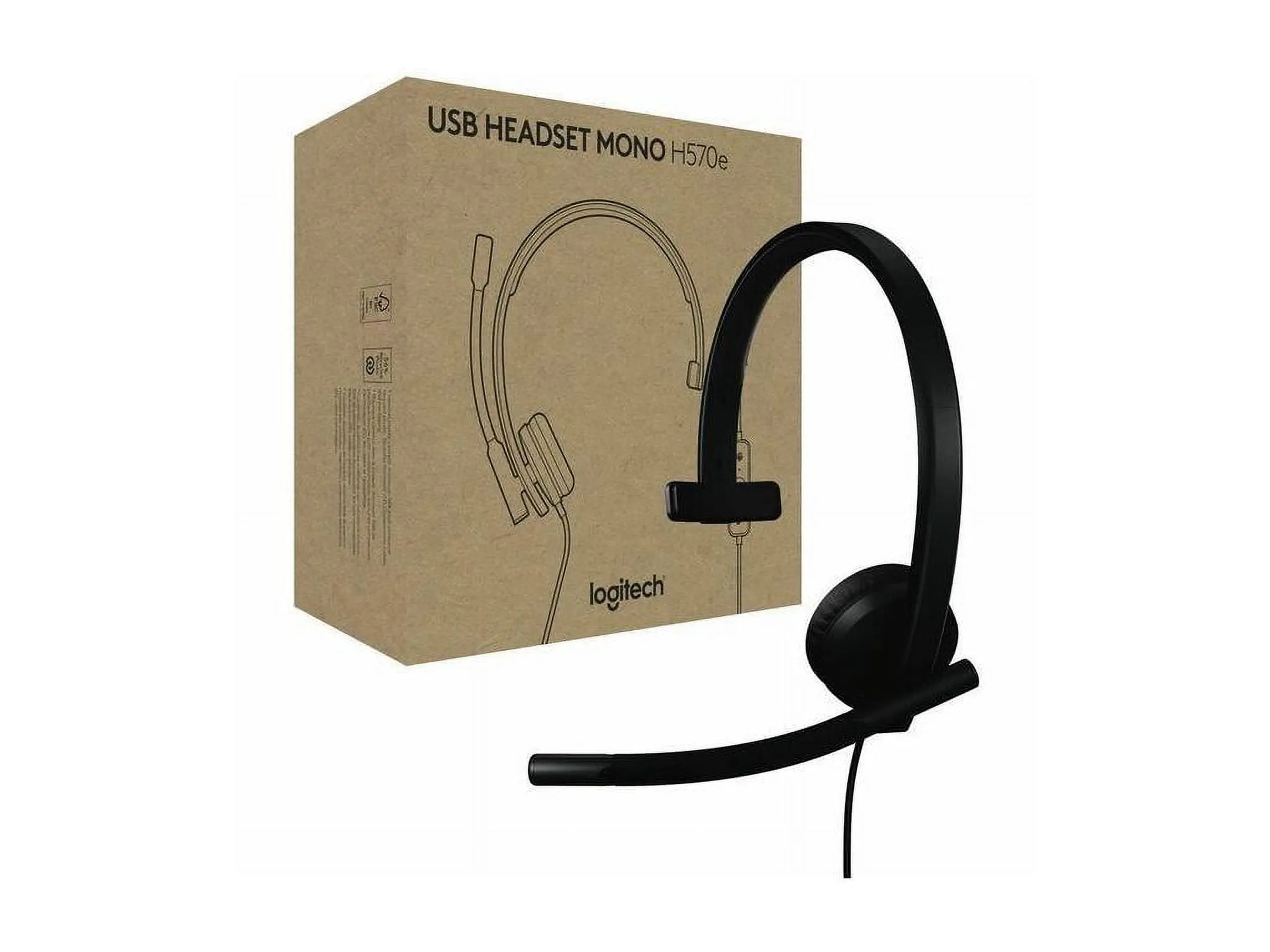 Logitech 981-001424 — H570E WIRED MONO, TEAMS (USB-A) - BLACK
