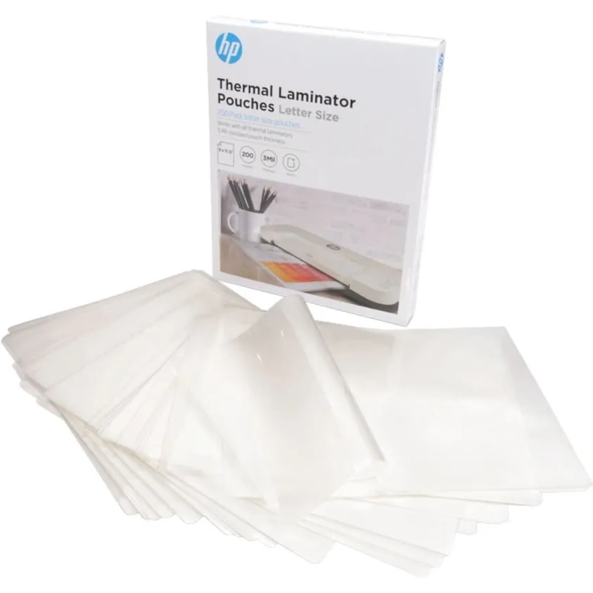 ADLER ROYAL 91013T — HP Letter-Sized Laminating Pouches - 3mil, Glossy Finish