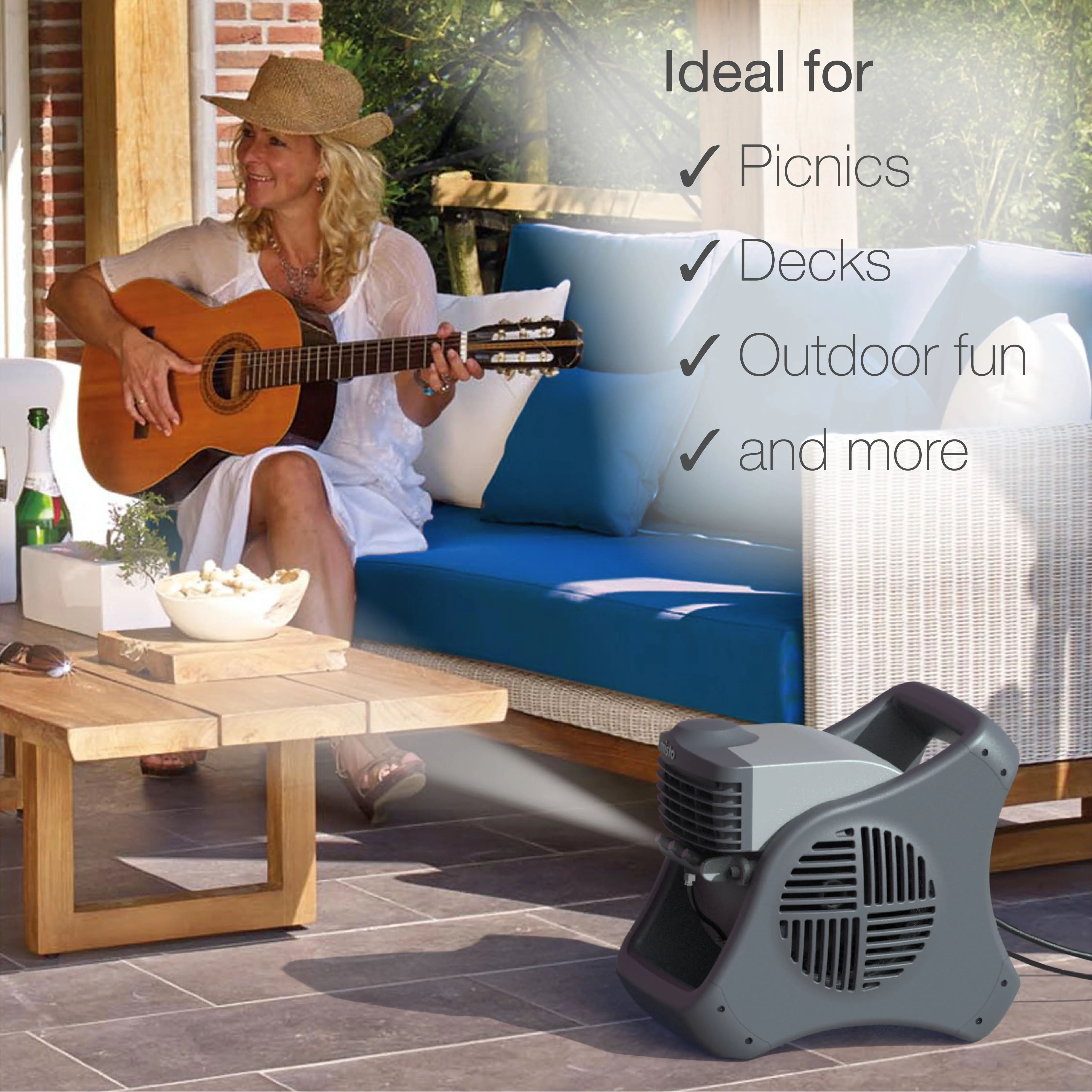 Lasko 7050LASKO — Outdoor Misting Fan Brown Box