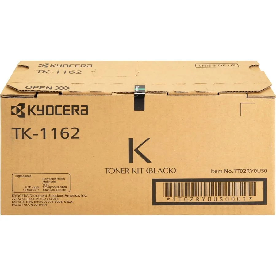KYOCERA TK1162 — KYOCERA TK-1162 BLACK TONER CARTRIDGE FOR USE IN ECOSYS P2040DW ESTIMATED YIELD
