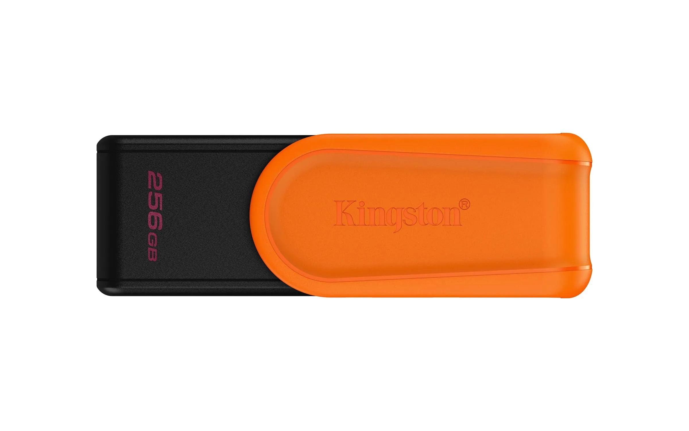 KINGSTON DTXS/256GB — 256GB PORTABLE USB 3.2 GEN 1 DATATRAVELER EXODIA S (BLACK/ORANGE)