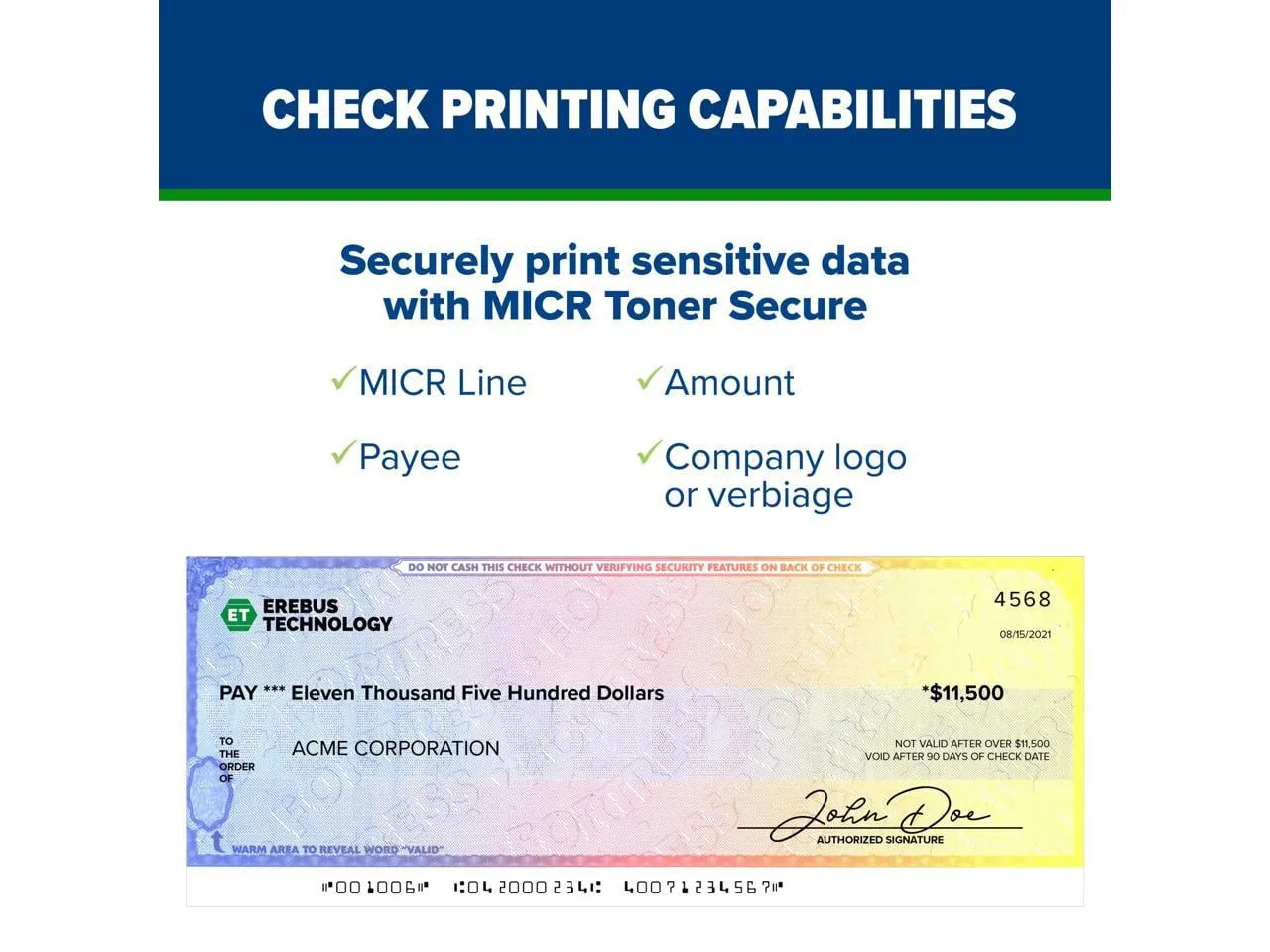 TROY 01-4001DM-111 — TROY 4001DN MICR PRINTER 1T/1L/110V