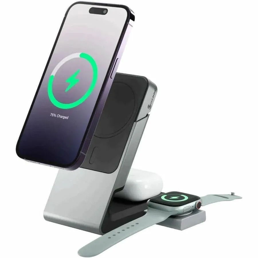 ALOGIC MSCDDAWC-US — ALOGIC MATRIX 3-IN-1 MAGNETIC CHARGING DOCK WITH APPLE WATCH CHARGER - BLACK, US