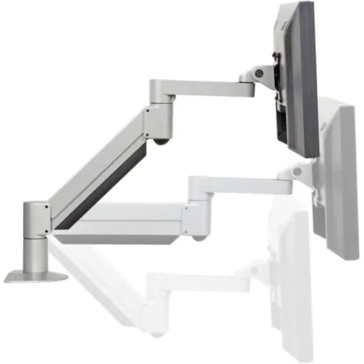 HAT DESIGN WORKS 7500-800-124 — THE 7500 DELUXE MONITOR ARM FEATURES ONE-TOUCH ADJUSTMENT, SMOOTH HD TILT, PORTR