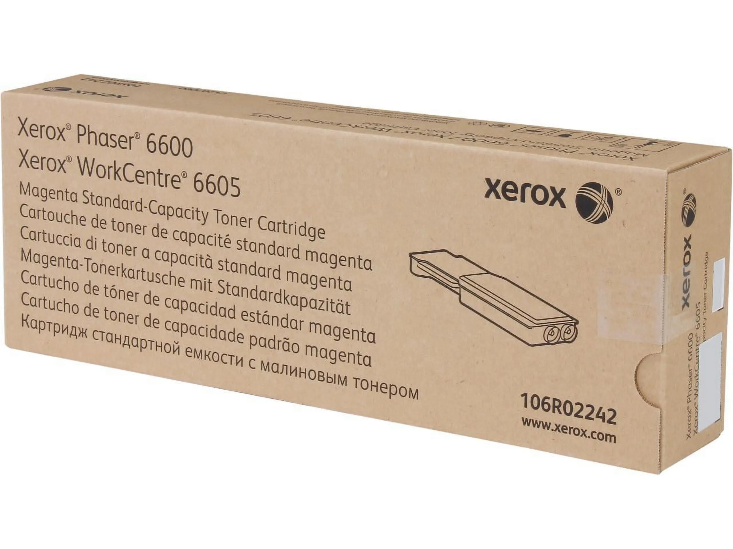 XEROX 106R02242 — THIS GENUINE XEROX STANDARD CAPACITY MAGENTA TONER CARTRIDGE IS SPECIALLY FORMUL