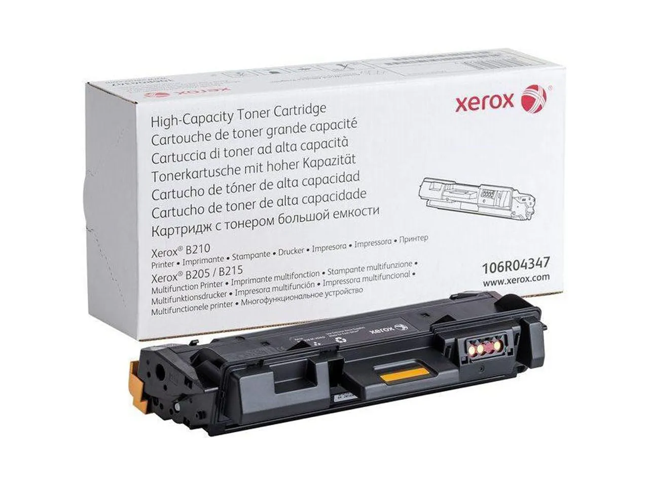 XEROX 106R04347 — XEROX 106R04347 - TONER CARTRIDGE - BLACK - HIGH CAPACITY, 3000 PAGES - PRINTER