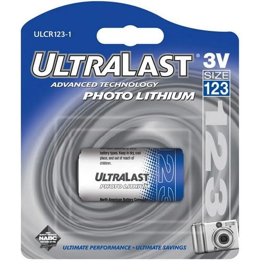 ULTRALAST UL1231 — REPLACEMENT LITHIUM PHOTO BATTERIES