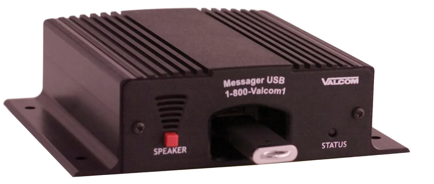 VALCOM V-9988 — MOH MESSAGER USB MESSAGE-ON-HOLD SYSTEM