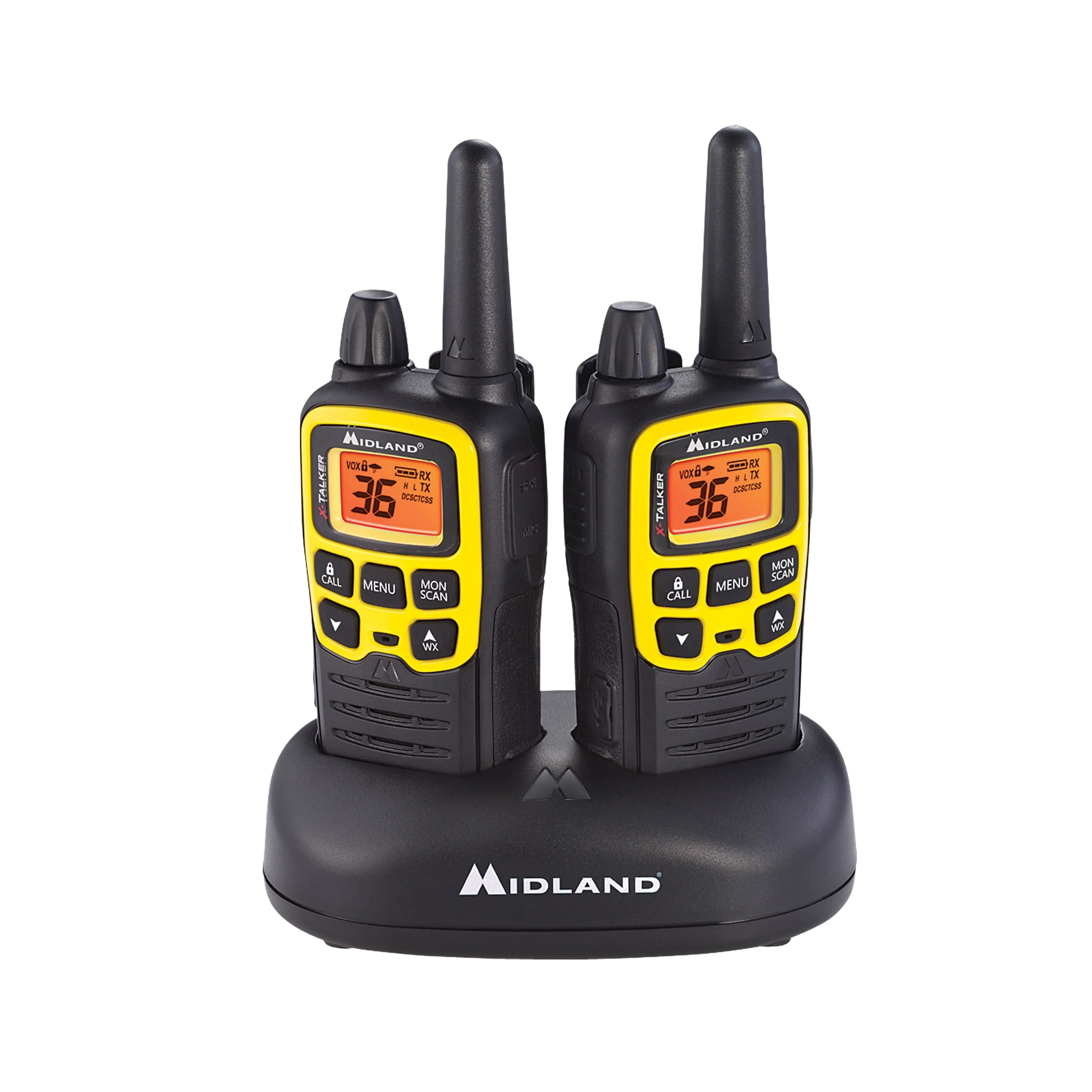 MIDLAND T61VP3 - T61 X-TALKER Two-Way Radios - BlackYellow