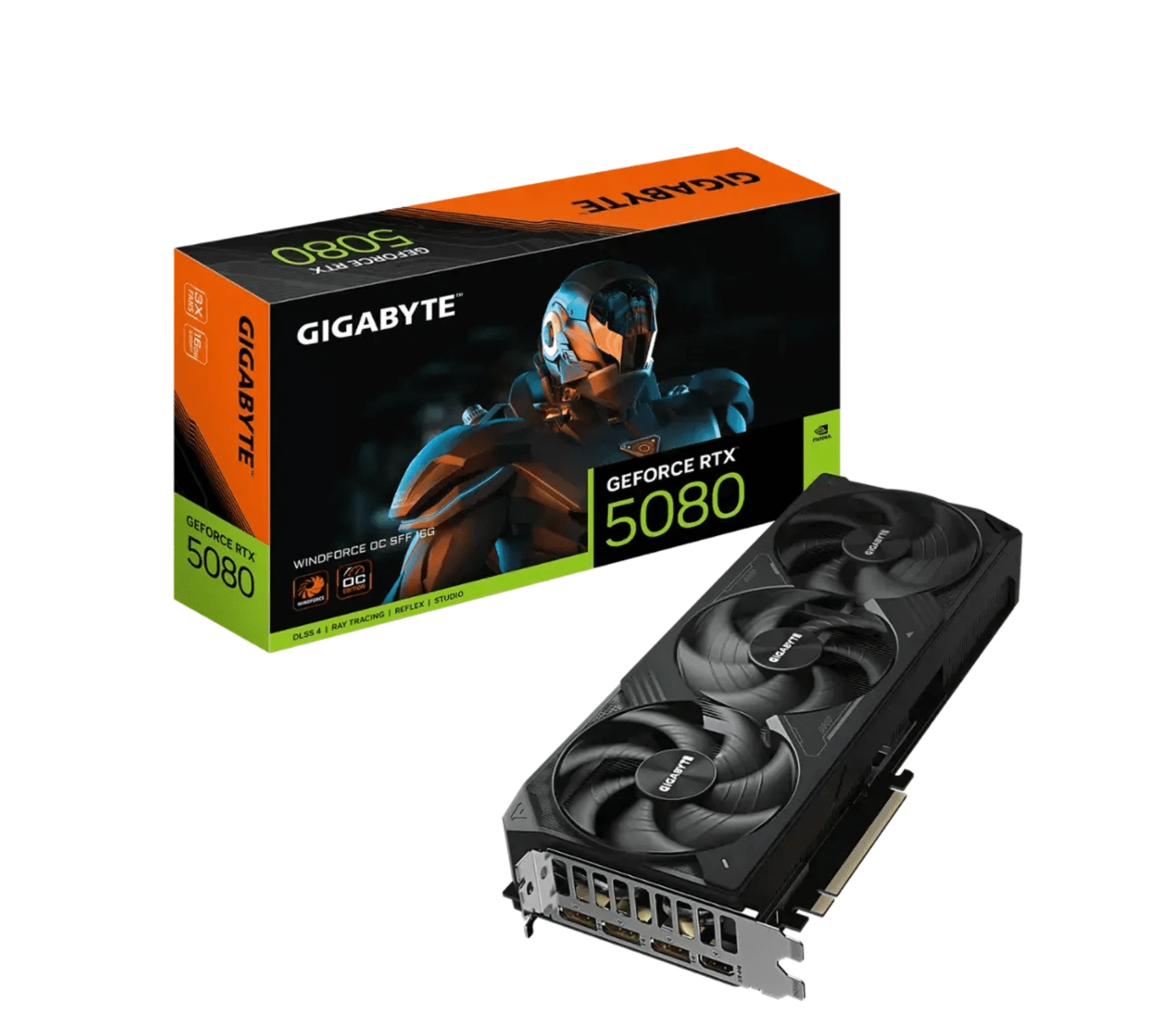 GIGABYTE GV-N5080WF3OC-16GD — GEFORCE RTX 5080 WINDFORCE OC SFF 16G