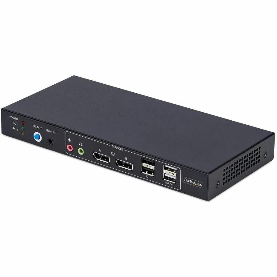 STARTECH P2ADD121D-KVM-SWITCH — 2-PORT DUAL-MONITOR DISPLAYPORT KVM SWITCH WITH DUAL VIEW VIDEO MATRIX, 4K 60HZ,