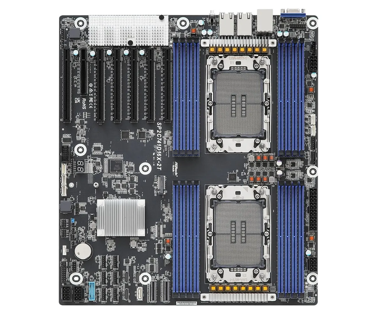 ASRock SP2C741D16X-2T - ASRock MB SP2C741D16X-2T C741 Xeon LGA4677 Max256GB DDR5 EEB