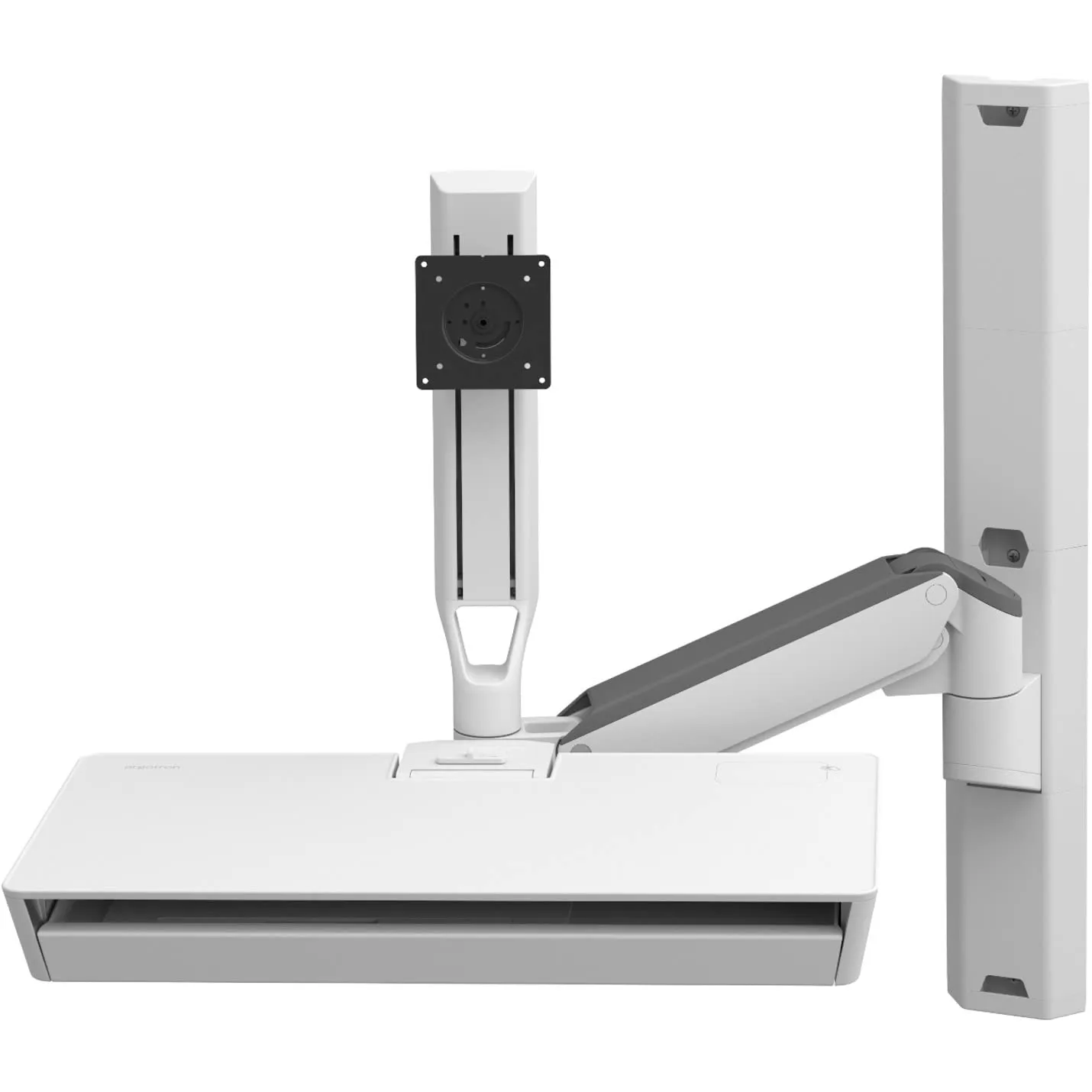 ERGOTRON 45-619-251 — CAREFIT COMBO SYSTEM WITH WORKSURFACE, SNOW