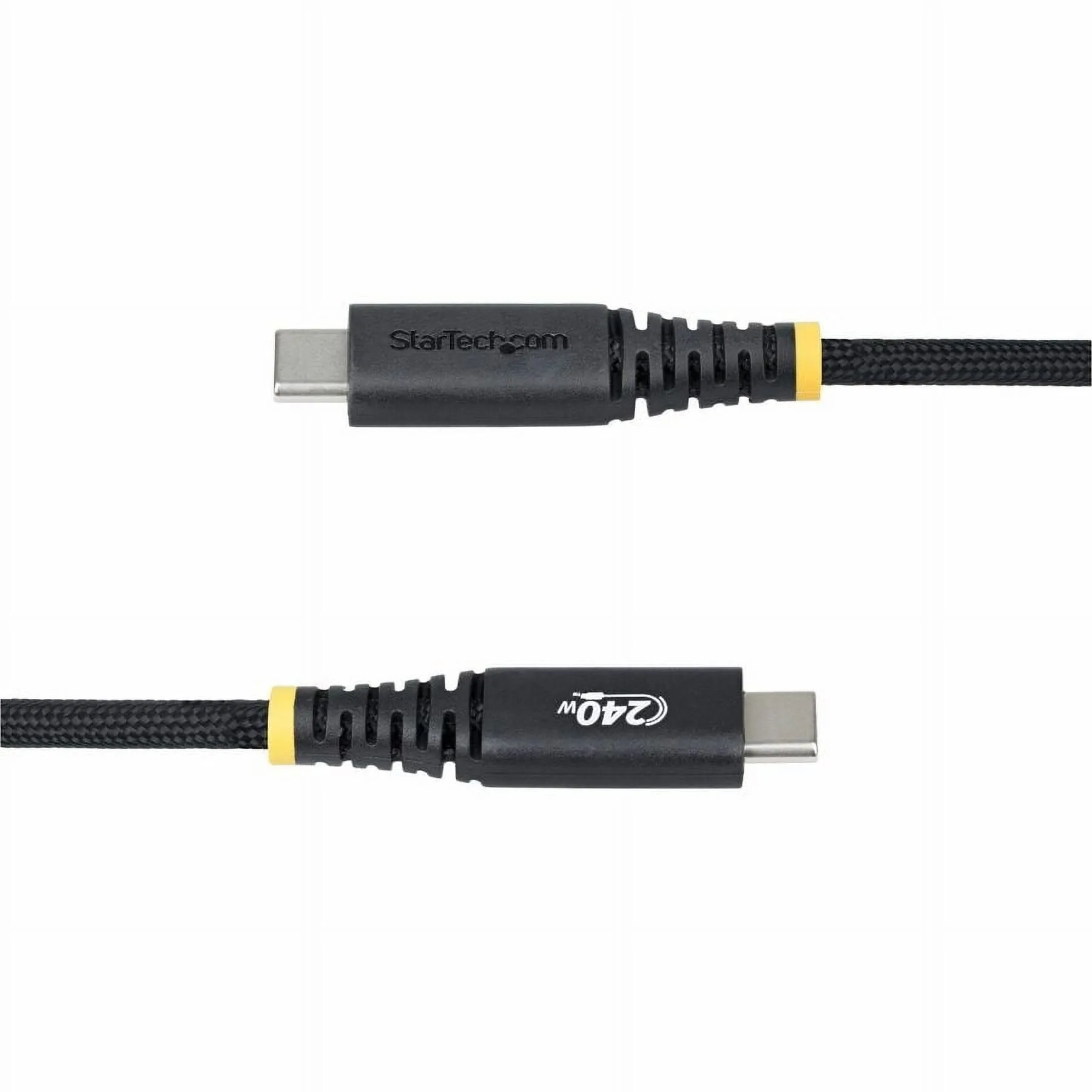 STARTECH S2CEPR3F-USB-CABLE — 3FT (91CM) USB-C CHARGING CABLE, 240W (5A) PD EPR, DUAL-LAYER SILICONE/BRAIDED J