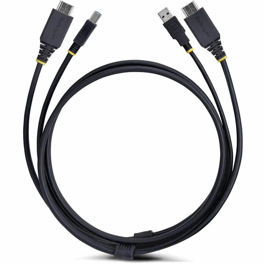 STARTECH HU1226-KVM-CABLE — 6FT (1.8M) HDMI AND USB 5GBPS KVM CABLE, 4K 60HZ, HDMI 2.0 AND USB COMBO CABLE F