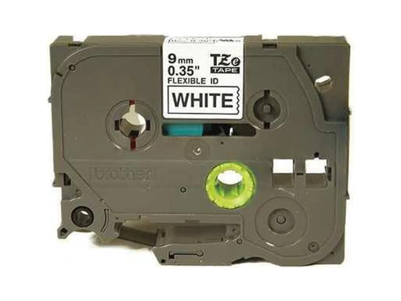 Brother TZEFX221 — 0.35 IN X 26.2 FT (9MM X 8M), BLACK INK ON WHITE FLEXIBLE ID LABEL