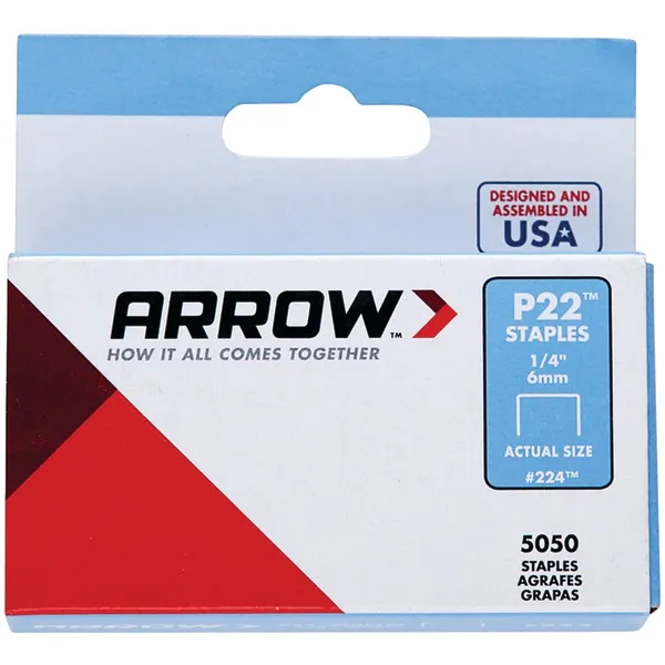 ARROW AFC224 — Arrow(R) 224 Plier Staples, 5,000 pk (1-4)