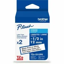 Brother BRT TZE2312PKG — Brother Label Tape - - DiameterTape - White - 2 Pack