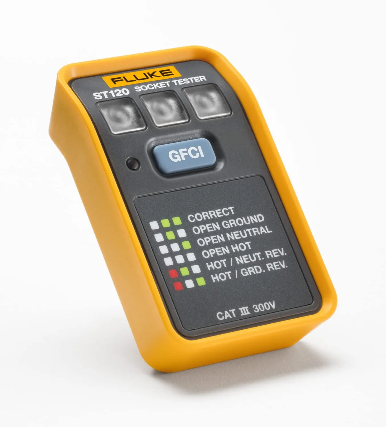 Fluke Networks ST120 — GFCI Socket Tester with Integrated Beeper Functionality