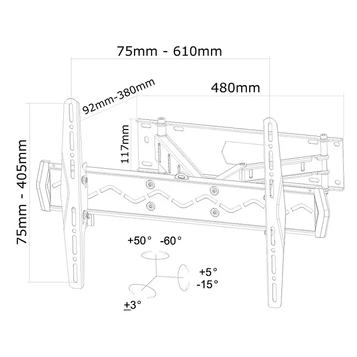 NEOMOUNTS-DS70-250BL2
