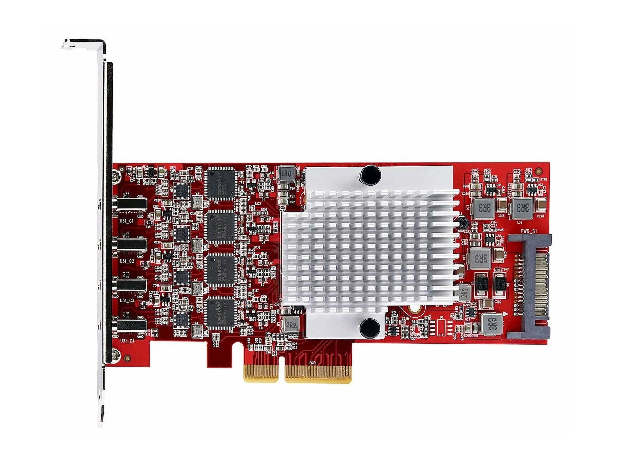 STARTECH P10Q4C-USB-CARD — 4-PORT USB TYPE-C PCIE CARD, USB 3.2 10GBPS, USB-C PCI EXPRESS 3.0 EXPANSION CAR