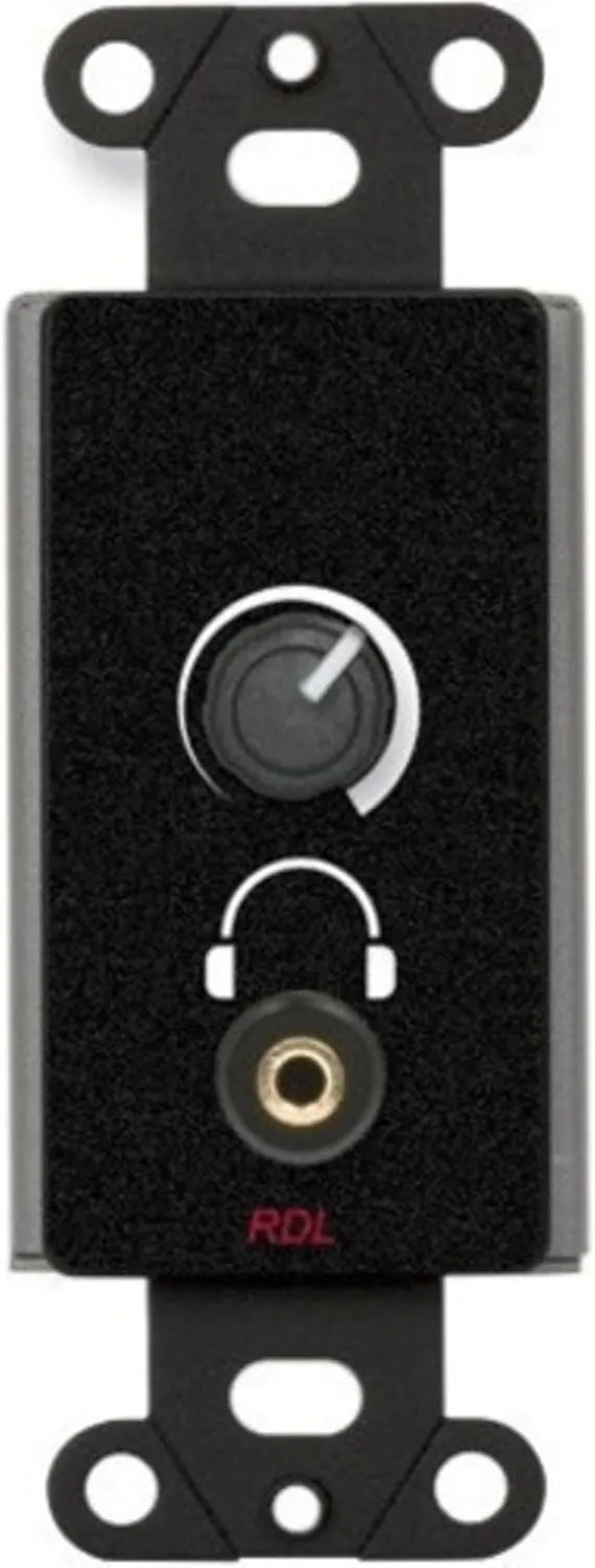 RDL DB-SH1M — Premium Stereo Headphone Amplifier - Black Decora Panel