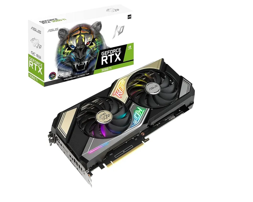 ASUS KO-RTX3060TI-O8G-V2-GAMING — Asus GeForce RTX 3060 Ti 8GB OC
