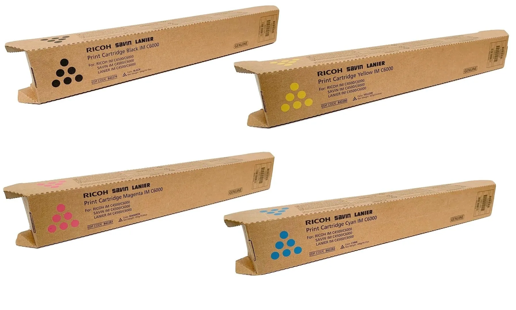 RICOH / Fujitsu 842282 — RICOH CYAN TONER FOR USE IN IMC4500 IMC6000 ESTIMATED YIELD 22,500 PAGES