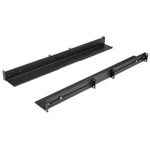 STARTECH UNIRAILS1UB — 1U 19" Server Rack Rails 24-36" Adjustable Depth /Universal 4 Post Network/Server/UPS Equipment Mounting Rack Mount Rail Kit - 1U Universal server rack rails install in 4-post EIA/ECA-310 network rack/ Rail kit for mounting 19in equipment 24-36in adjustable depth - 8 x M6 cagenuts/screws - Steel construction - HPE ProLiant/Dell PowerEdge/Lenovo ThinkSystem/APC UPS - 2YR Warr