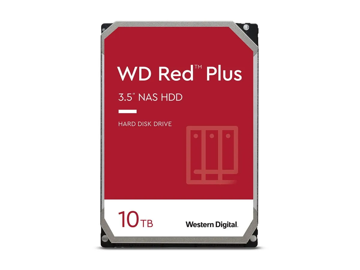 Western Digital WD100EFGX — WD RED PLUS NAS 10TB SATA 7200 RPM 3.5IN