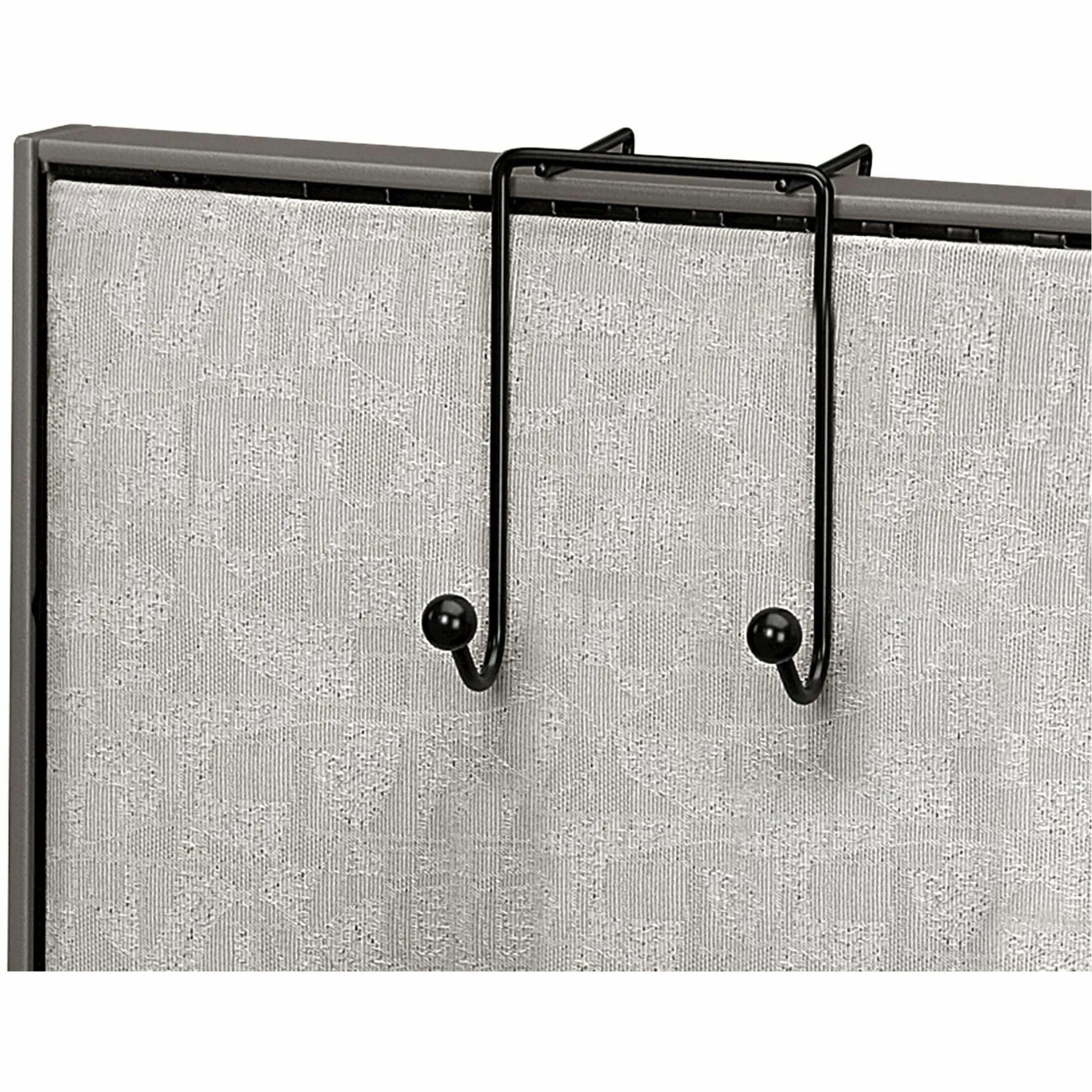 FELLOWES 75510 — PARTITION COAT HOOK-BLACK