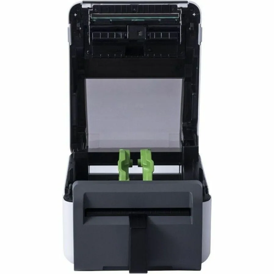 Brother TD4420DNFC — 4.3 DESKTOP LINERLESS PRINTER WITH CUTTER, DT, 203DPI, 8IPS, LAN/ USB/ SER, 2YRS
