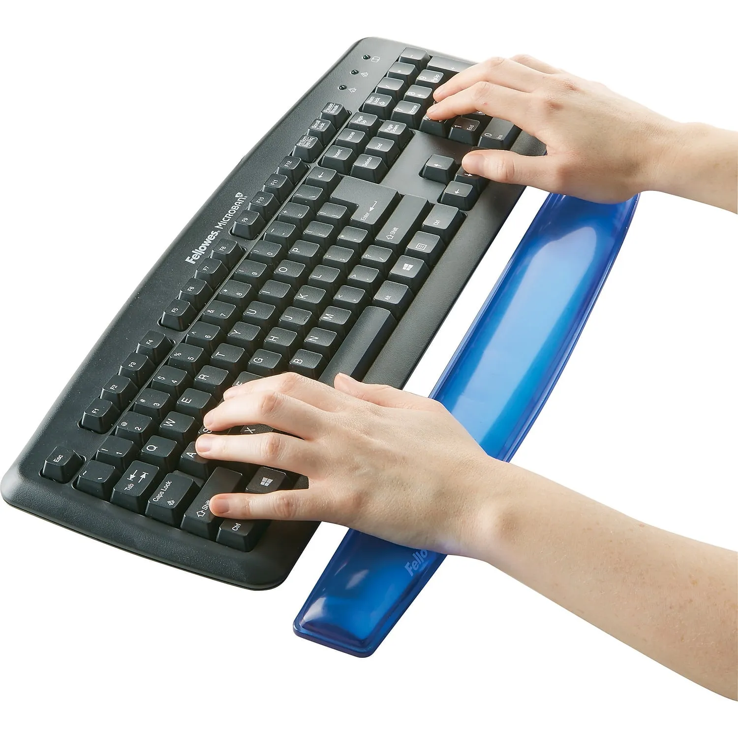 FELLOWES 91137 — WRIST REST SUPPORTS WRIST, RELIEVES PRESSURE, AND PROVIDES COMFORT. STAIN RESIST