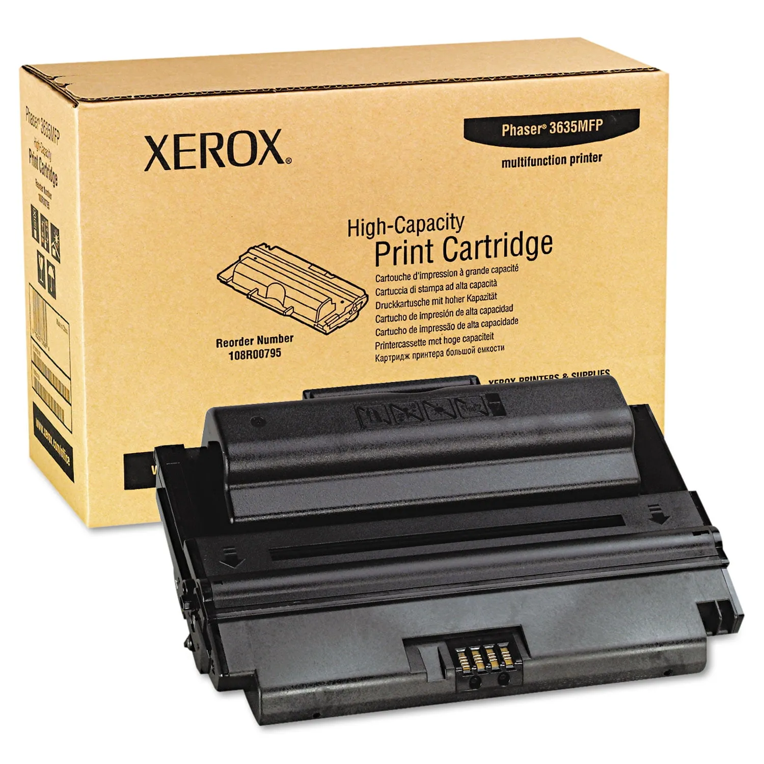 XEROX 113R00726 — BLACK HIGH CAPACITY PRINT CARTRIDGE; PHASER 6180 SERIES FOR PHASER 6180MFP, PHAS