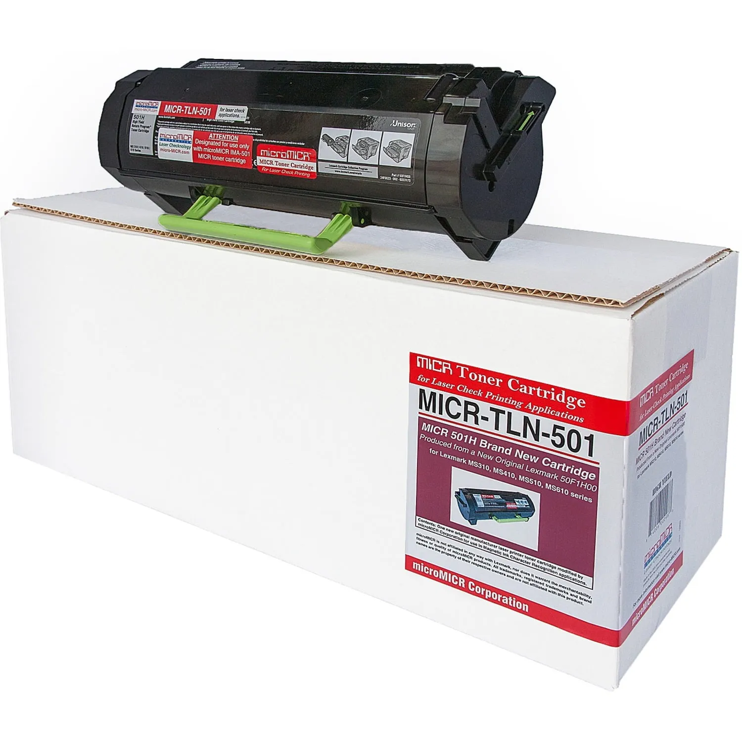 MICRO MICR MICRTLN501 — MICRO MICR BRAND NEW MICR 50F1H00 TONER CARTRIDGE FOR USE IN LEXMARK MS310D MS31