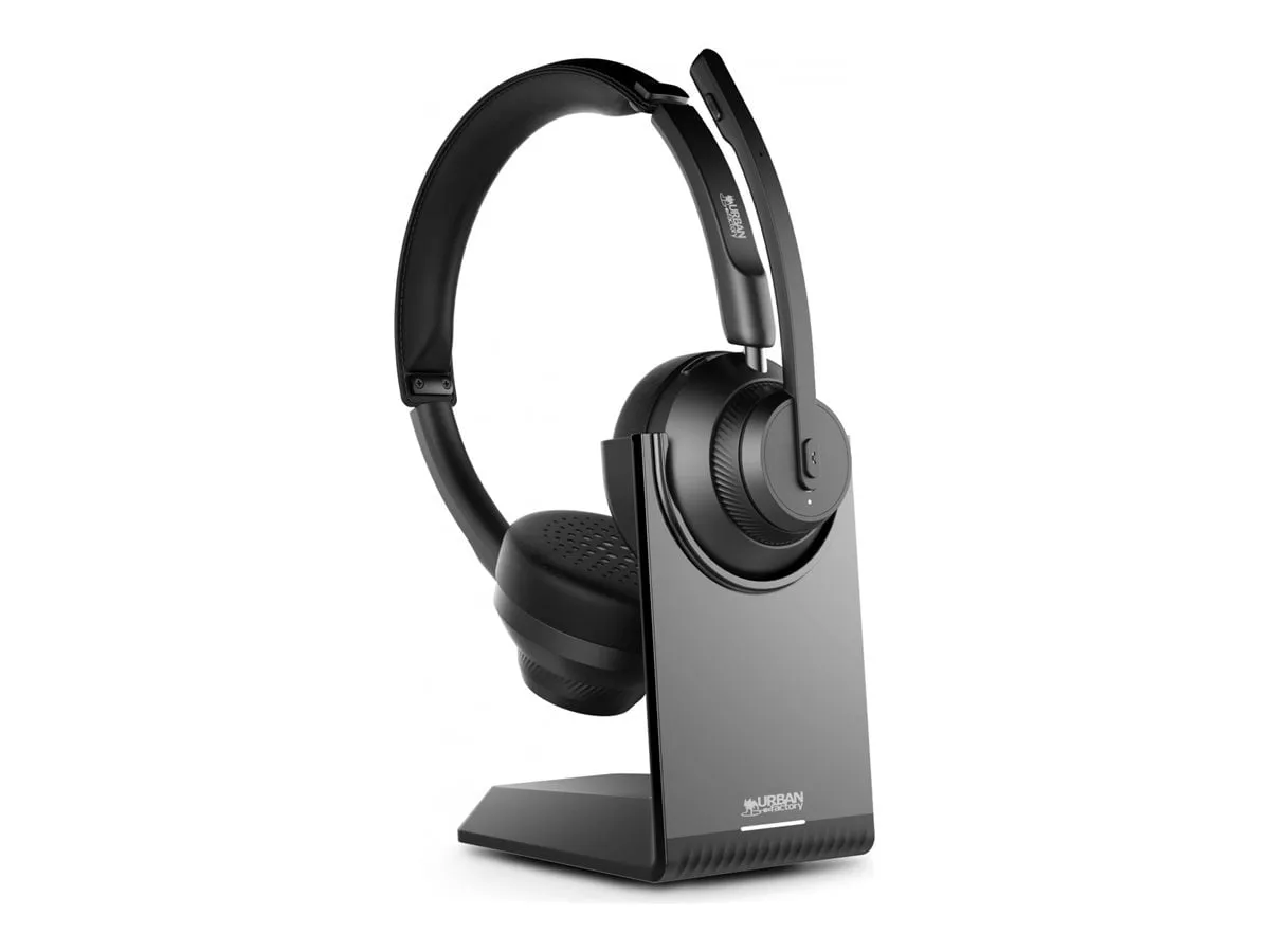 Urban Factory HBV65UF — MOVEE PRO: BLUETOOTH 5.2 HEASDET WITH ENC AND CHARGING STAND