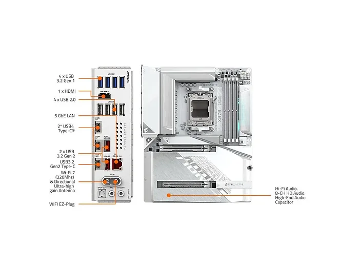 GIGABYTE-X870 A STEALTH ICE