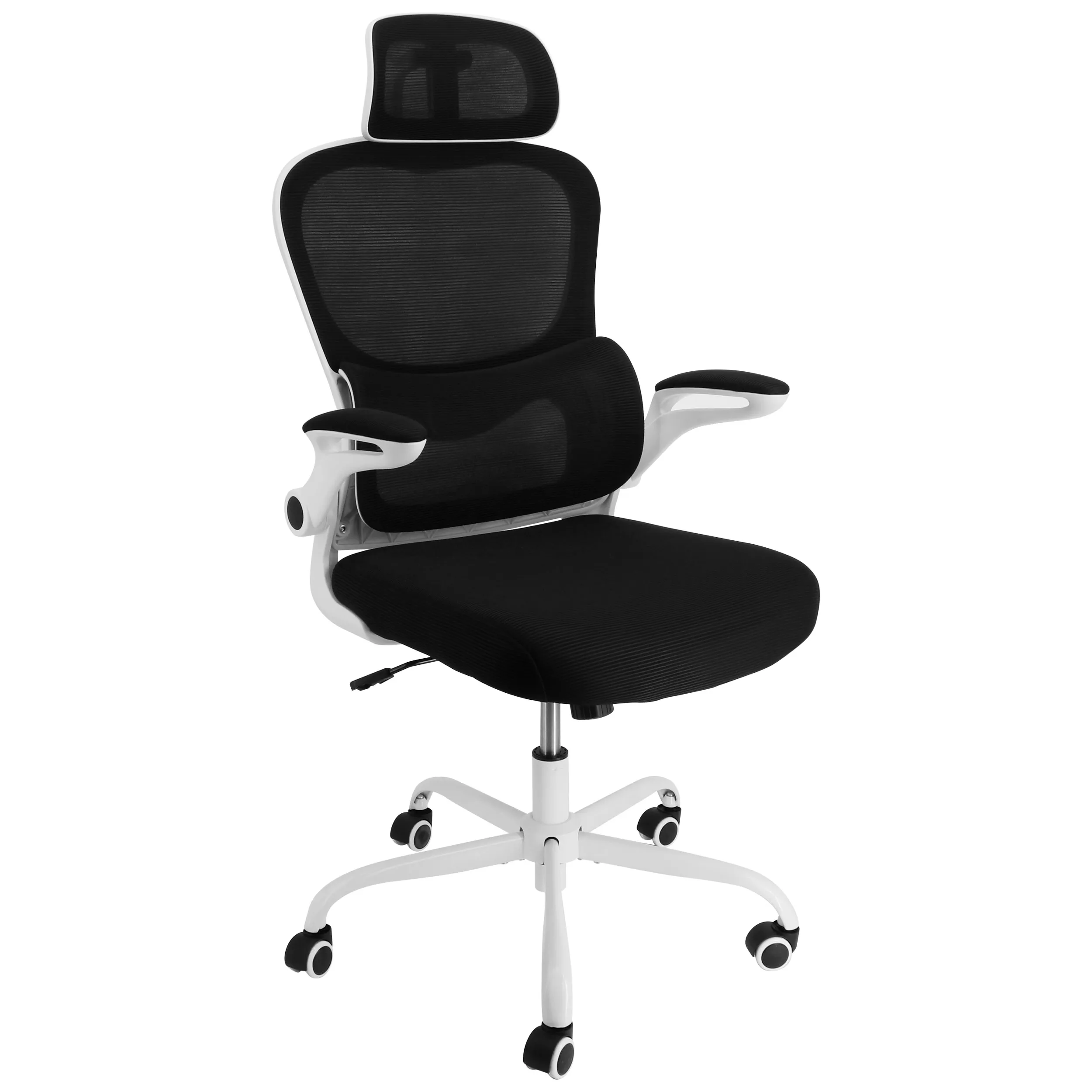 ELAMA ELM-F-936WKD — Ergonomic High Back Mesh Office Chair with Adjustable Headrest