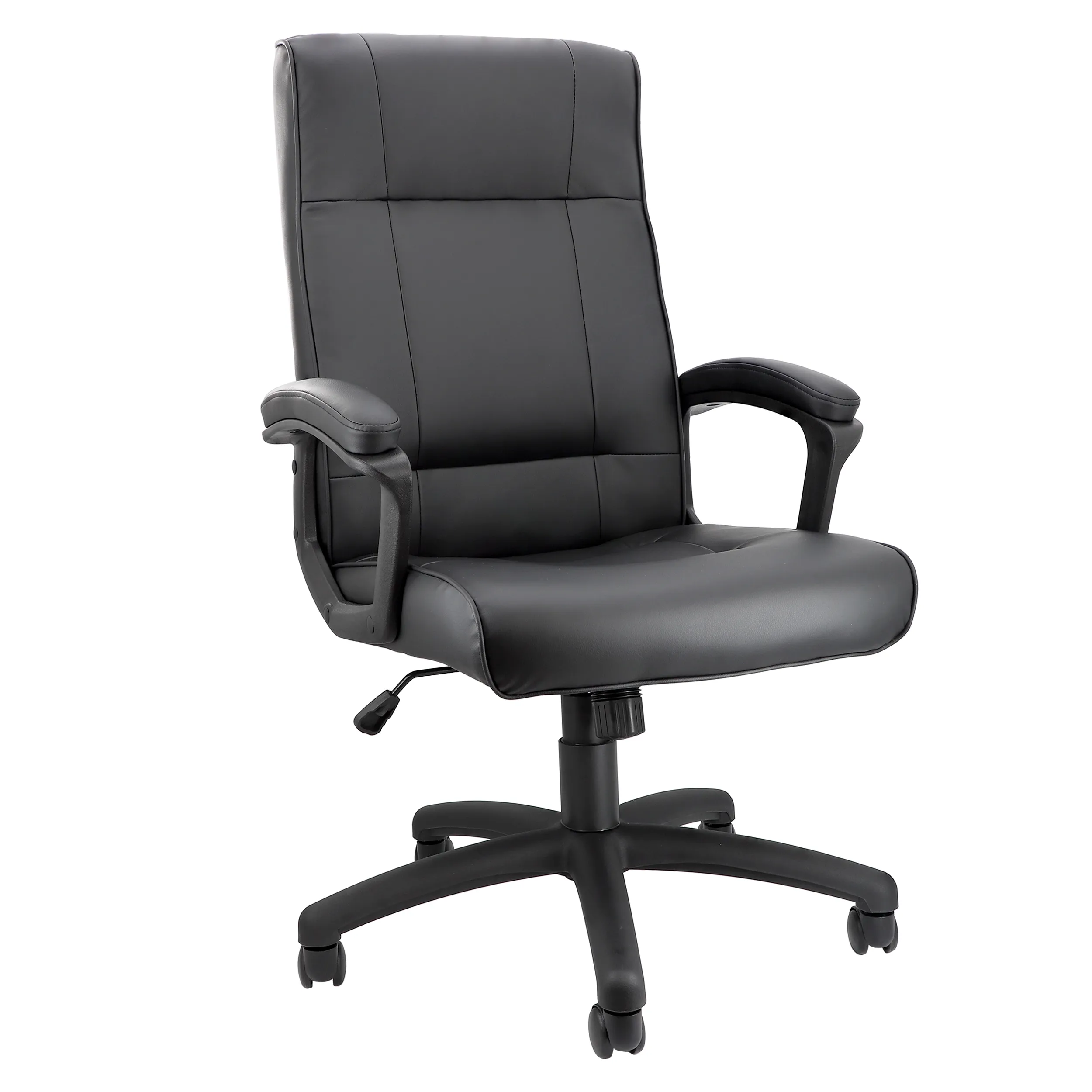 ELAMA ELM-F-016 — Elama Adjustable High Back Faux Leather Office Chair - Black