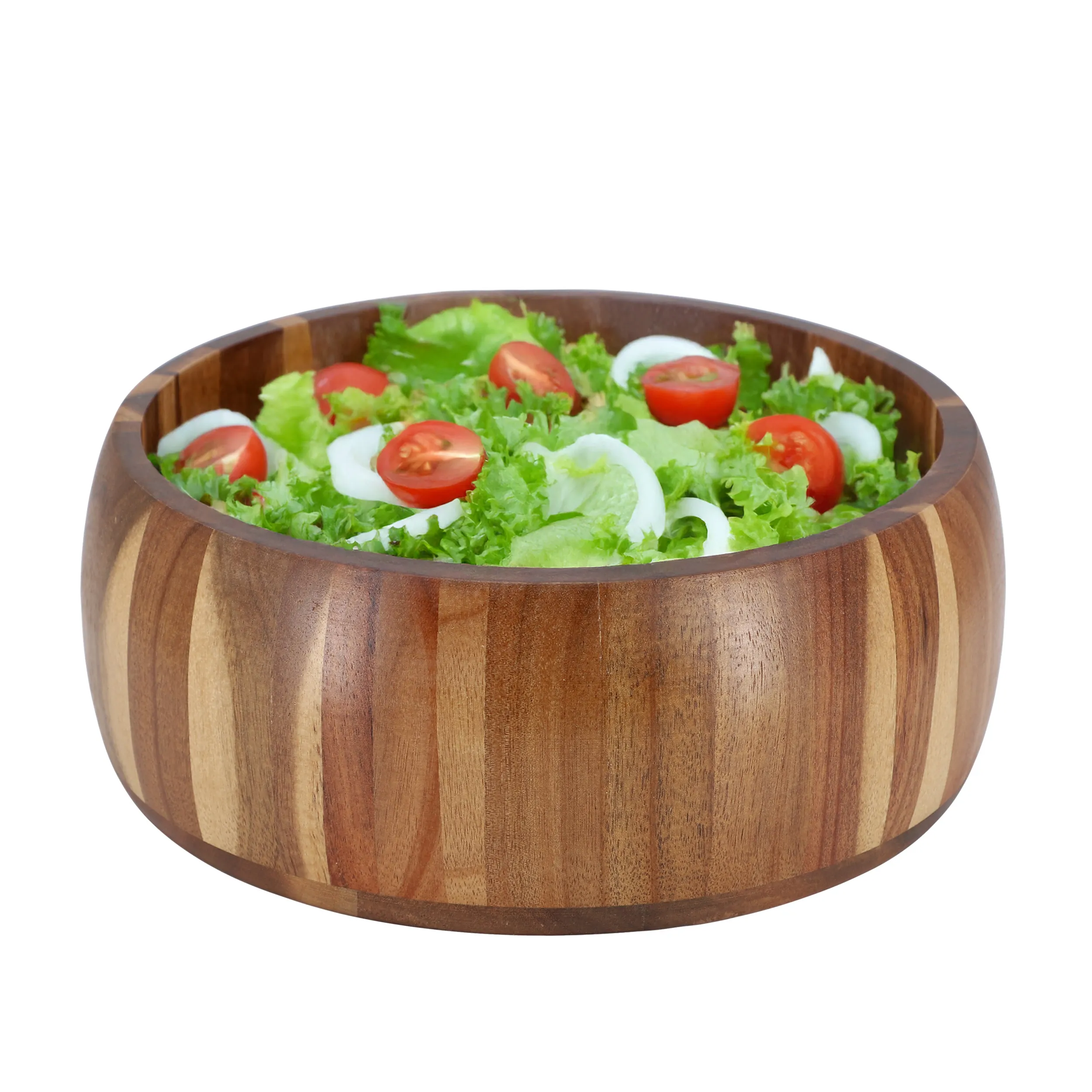 MegaChef MC-A113 — MegaChef 9.75 Inch Acacia Wood Salad Bowl